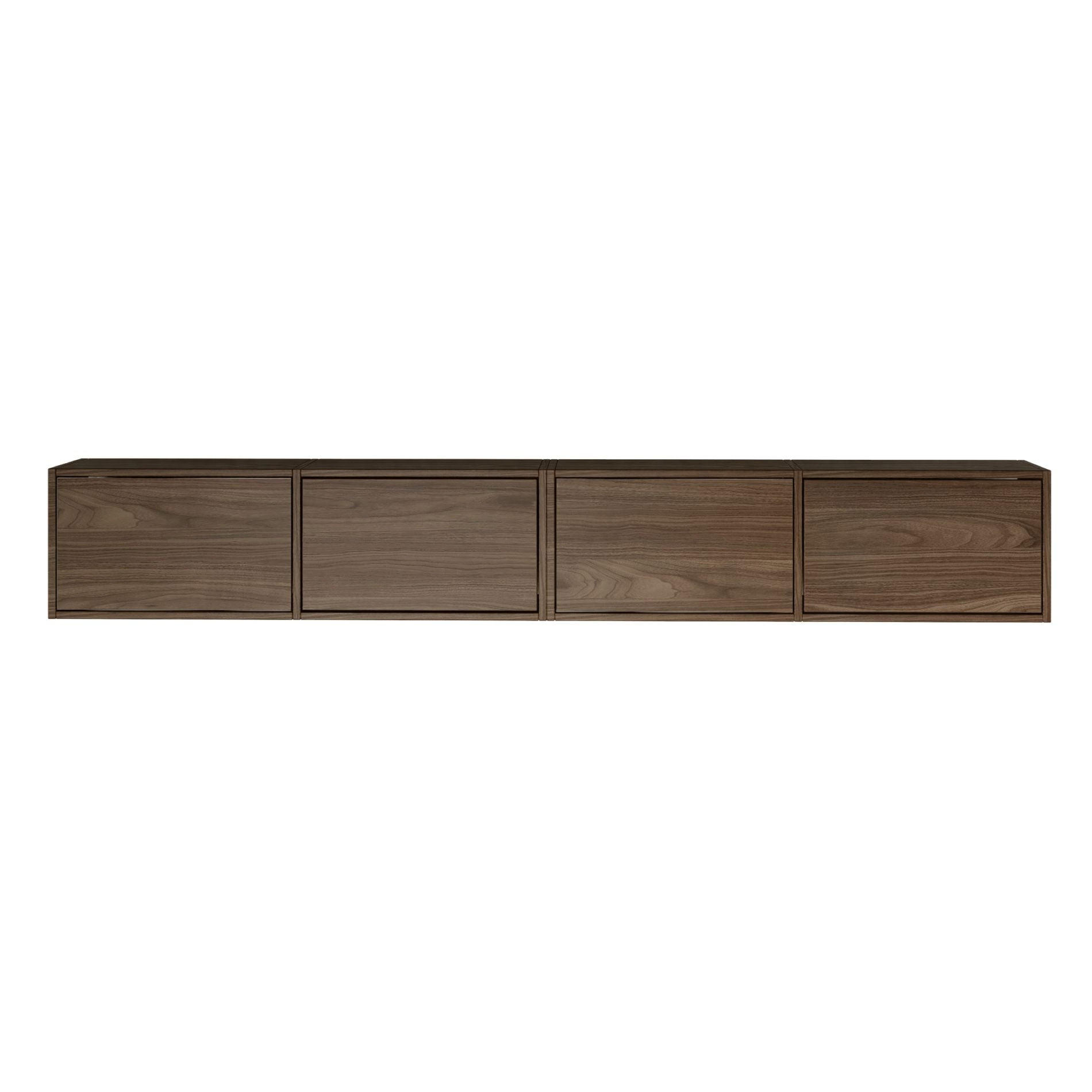 TV-LOWBOARD Framme hängend Walnussoptik Wisconsin 200/30/30 cm - Dunkelbraun, Holzwerkstoff (201.2/30/30cm) - Selsey