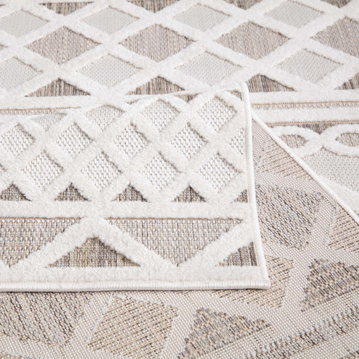 OUTDOOR-TEPPICH Santorini 435 Creme 200x290 cm - Creme, Textil (200/290cm) - carpet city