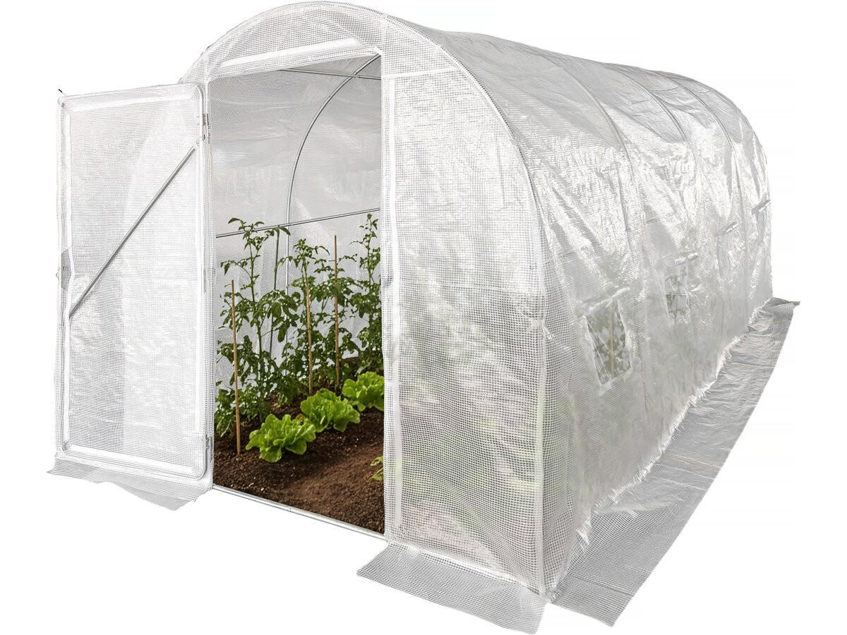 GEWÄCHSHAUSFOLIE mimosa weiss - Weiß, Kunststoff (450/200/200cm) - Habitat Garten