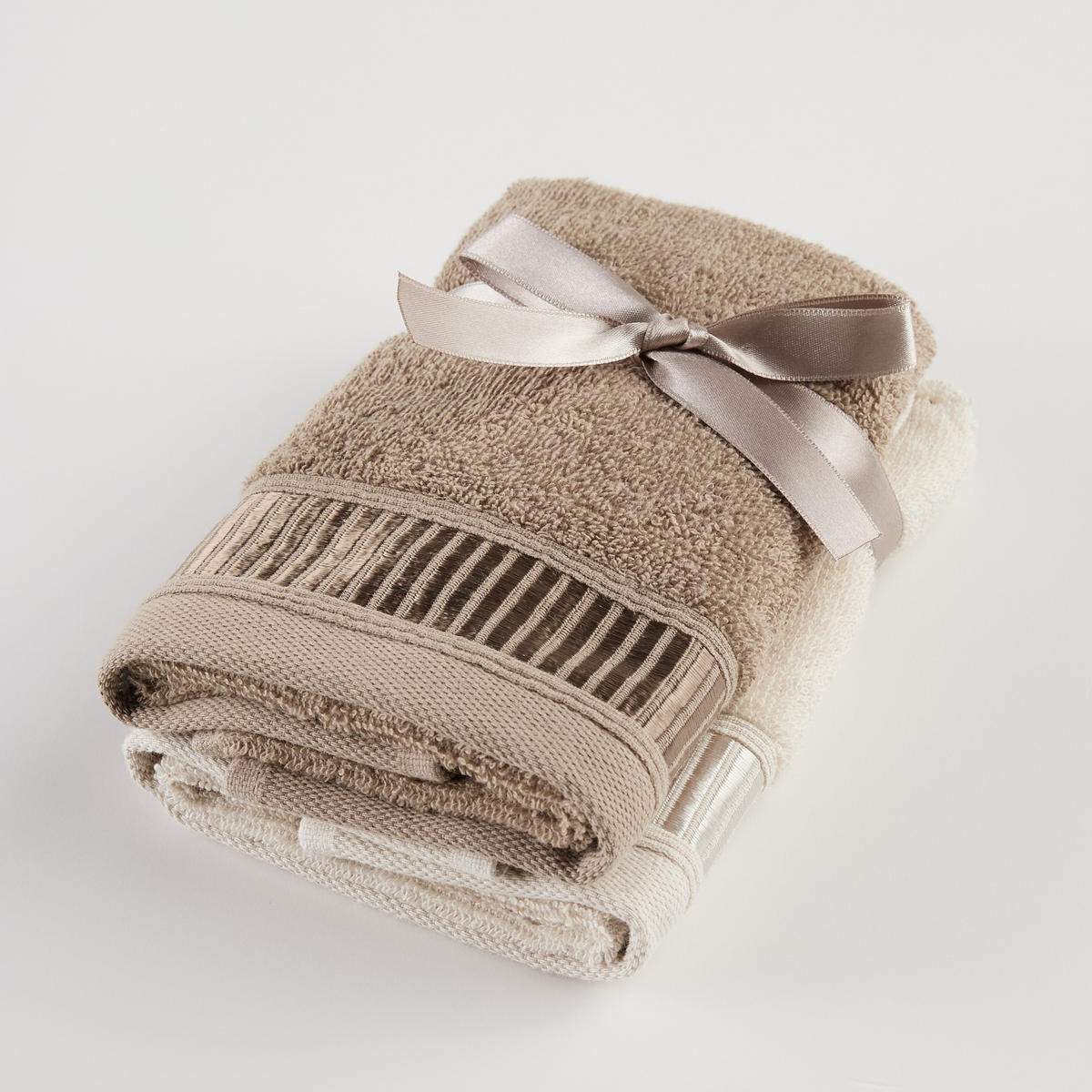 BADETUCH-SET Alicanty - Beige, Textil (30/50cm) - home&you