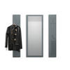 GARDEROBE Spot Grau Hochglanz - Grau, Holzwerkstoff (120/140/2cm) - Vladon