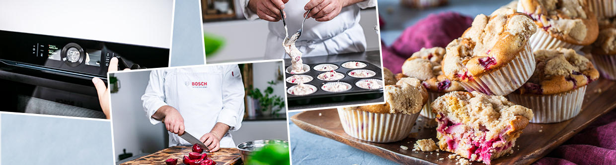XXXLecker Rezept Pflaumenmuffins mit Streuseln