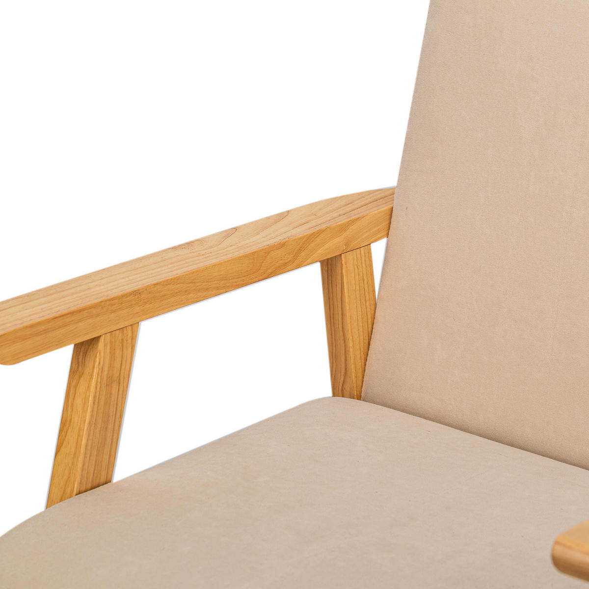 SESSEL Holz Beige - Beige, Holz (60/76/70cm) - Nordlys