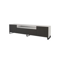 LOWBOARD KITO-S 200x53x41 cm - Weiß / Schwarz - Schwarz/Weiß, Holzwerkstoff (200/53/41cm) - ALTDECOR