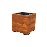 PFLANZKASTEN Colorado 1, 28x28 cm, Akazienholz, Braun - Braun, Holz (28/28/28cm) - dasmöbelwerk