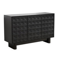 SIDEBOARD, Schwarz - Schwarz, Holz (40/78/124cm) - Oviala
