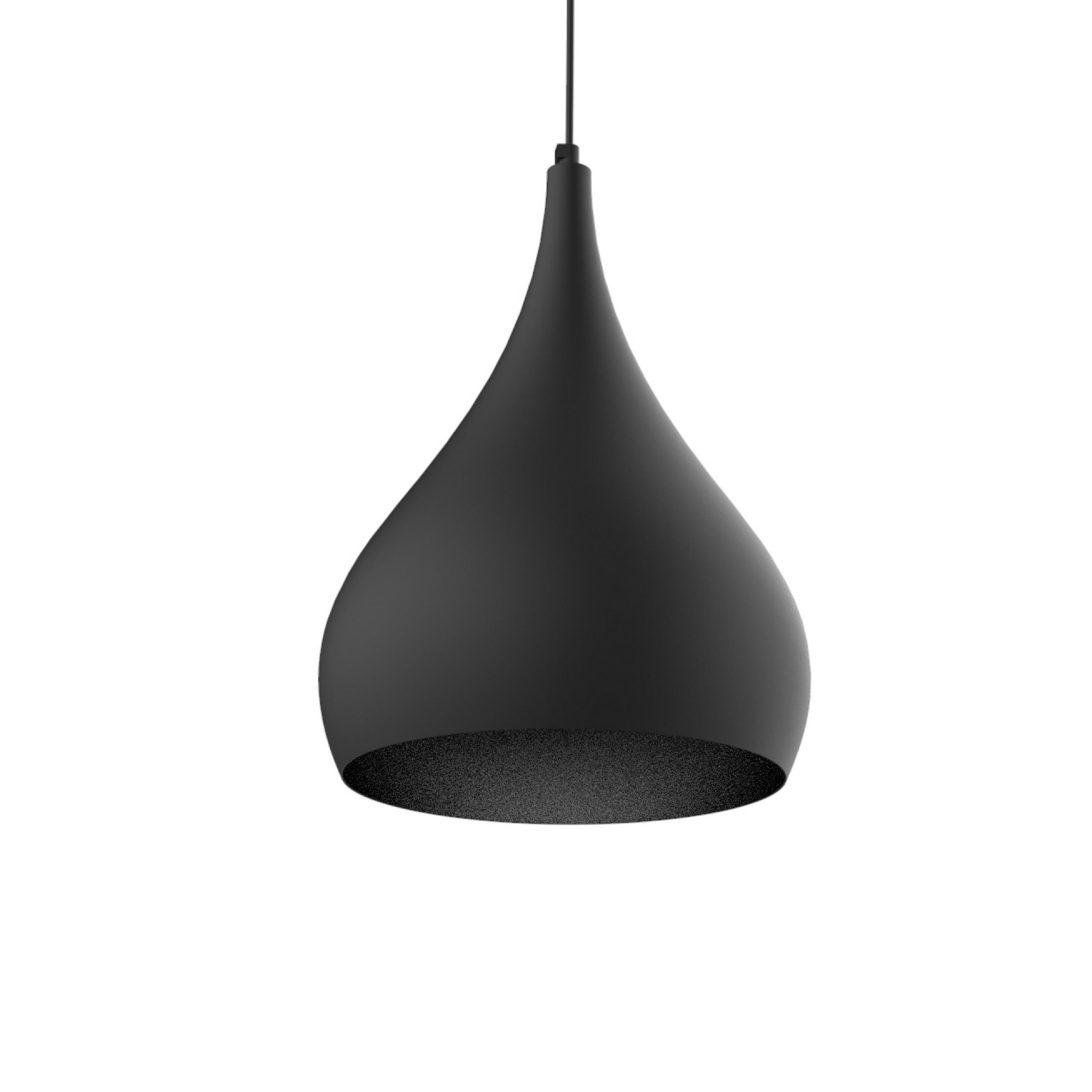 Lumicom Hängeleuchte Schwarz 25x120x25 cm