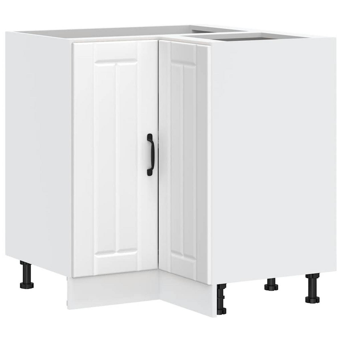 ECKUNTERSCHRANK Lucca mit 2 Türen 75,5/75,5/81,5 cm aus Holzwerkstoff Weiß - Weiß, Holz (75.5/81.5/75.5cm) - vidaXL