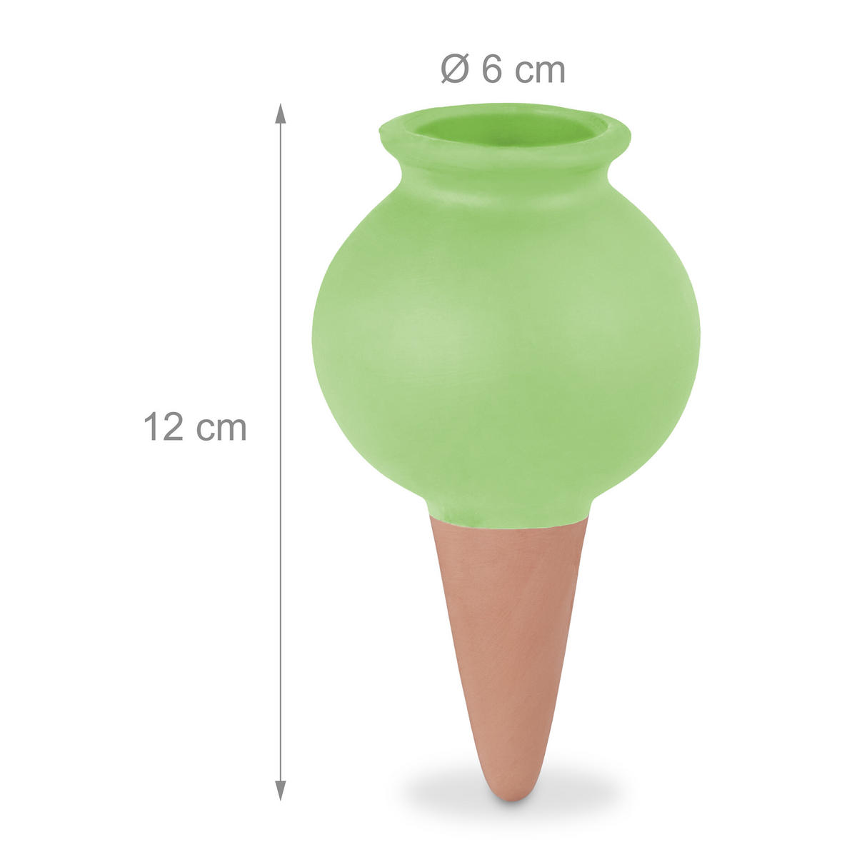 6XTONSPITZEN - Multicolor, Keramik (6/12/6cm) - Relaxdays