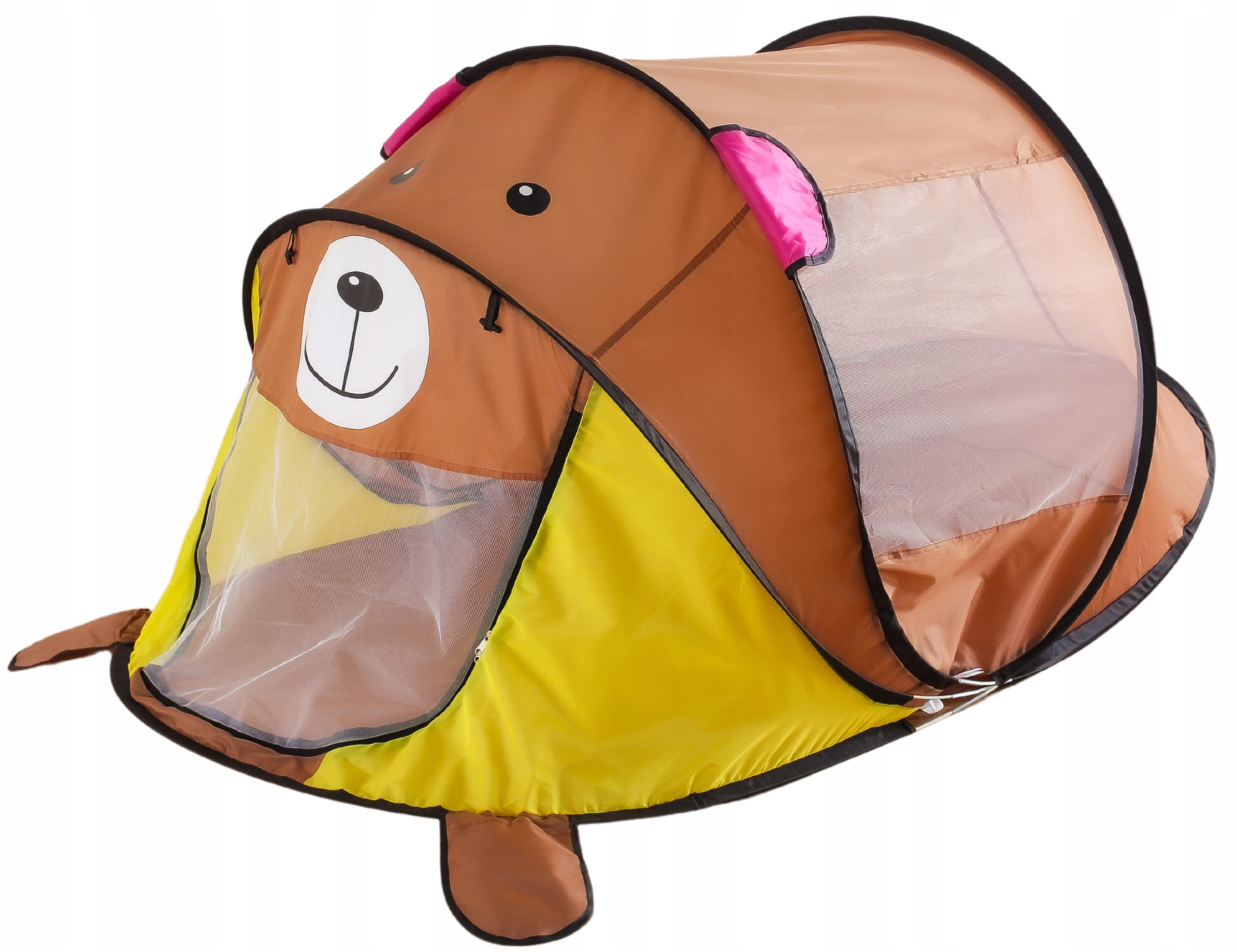 SPIELZELT Strandzelt Kinder Braun - Braun, Kunststoff (100/182cm) - KRUMAD