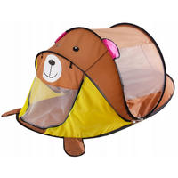 SPIELZELT Strandzelt Kinder Braun - Braun, Kunststoff (100/182cm) - KRUMAD