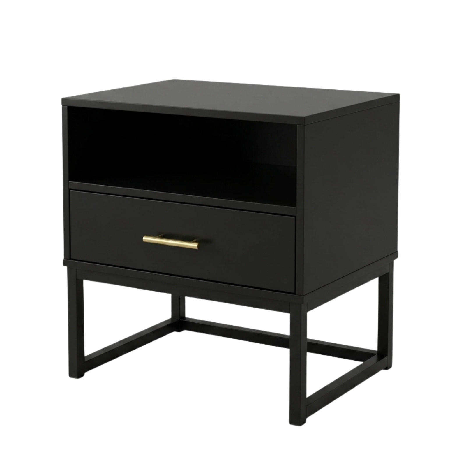 Scena Living Nachttisch Schwarz 40x44x45 cm