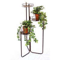 BLUMENTREPPE mit 3 Ebenen Metall 90 cm Art.2A - Kupferfarben, Metall (40/90/40cm) - DanDiBo