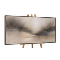 GEMÄLDE Nebliger Morgen Schattenfugenrahmen Grau 160x80 cm - Grau, Holz (160/80cm) - YS-art gallery