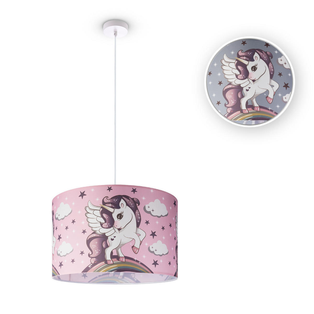 PENDELLEUCHTE Hugo Pd1 Cos 213 - Weiß, Metall (45.5/45.5/27cm) - Paco Home