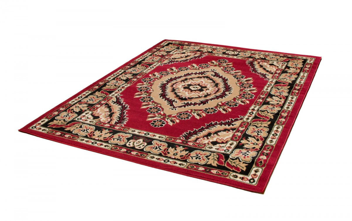 TEPPICH ATLAS Beige Rot 140/200 cm - Beige/Rot, Textil (140/200cm) - Tapiso