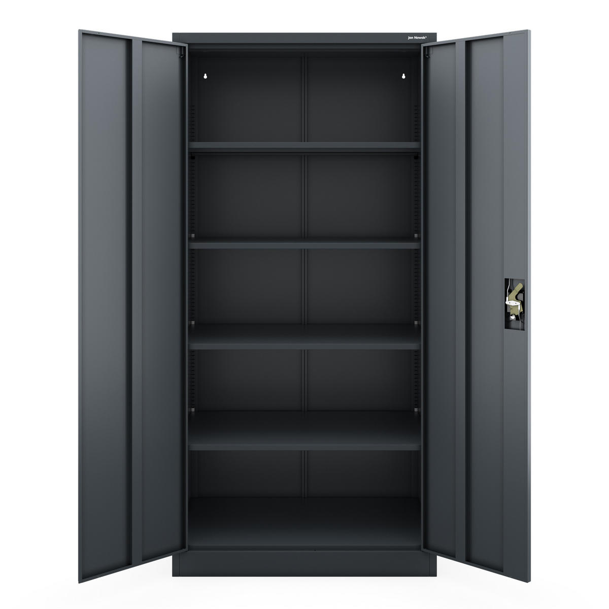 METALLSCHRANK für Büro und Werkstatt JAN D600 - Anthrazit, Metall (90/185/60cm) - Jan Nowak