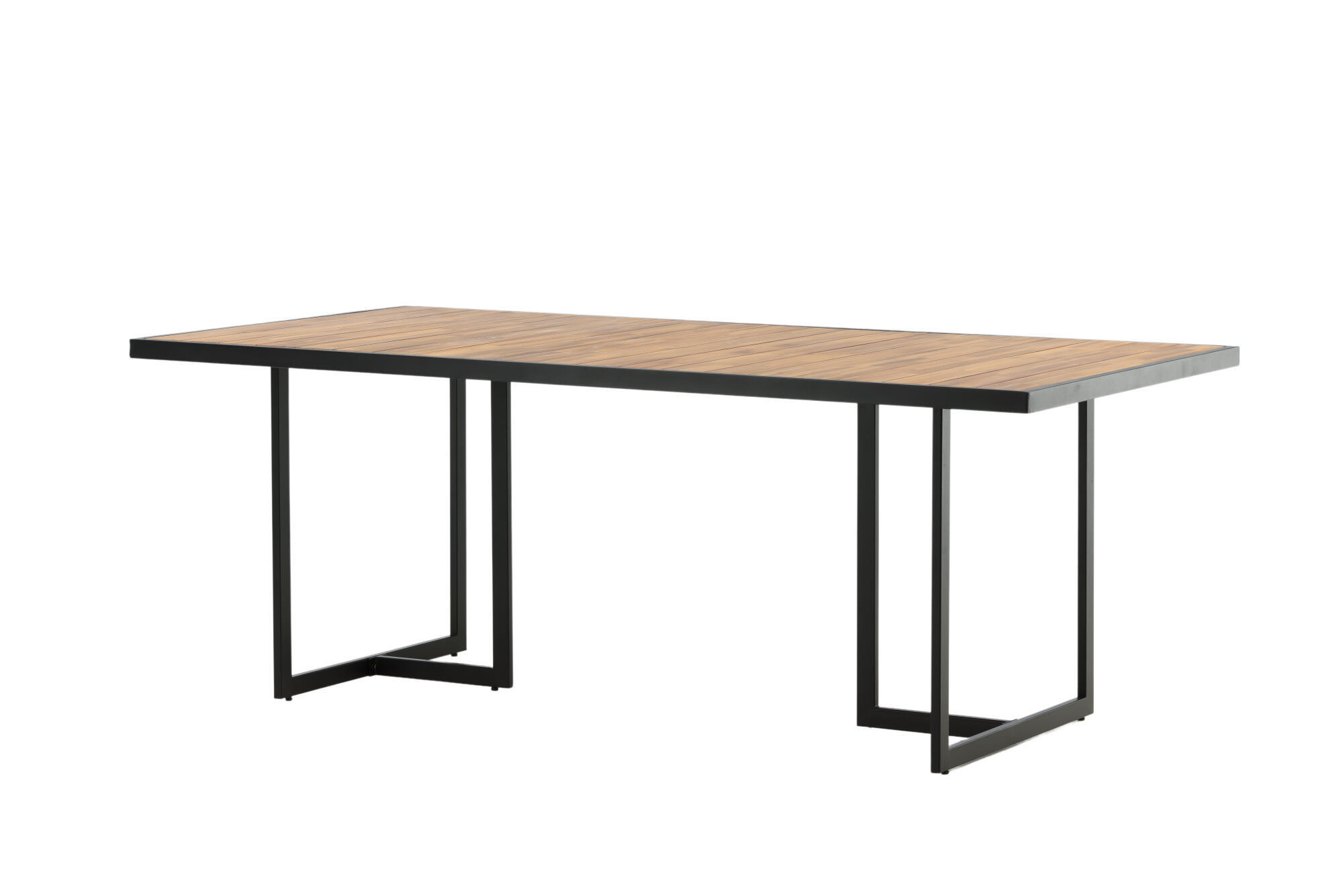 GARTENESSTISCH KHUNG Braun 100x200x75 cm - Braun, Holz (200/100/75cm) - FURNLUX