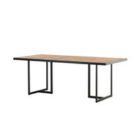 GARTENESSTISCH KHUNG Braun 100x200x75 cm - Braun, Holz (200/100/75cm) - FURNLUX