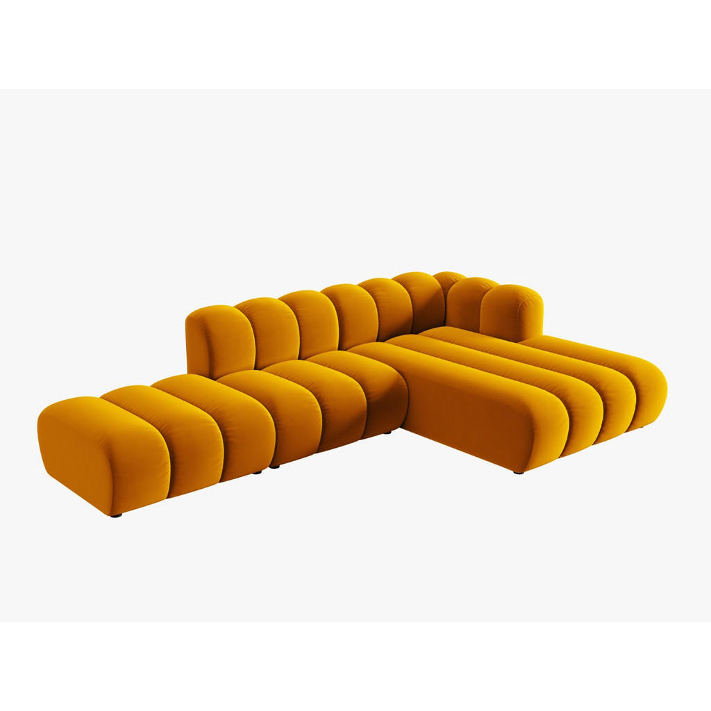 Thumbnail - Micadoni Ecksofa, Gelb, Textil, 5-Sitzer, L-Form, 299x177 cm, Hergestellt in Europa, Wohnzimmer, Sofas & Couches, Wohnla...