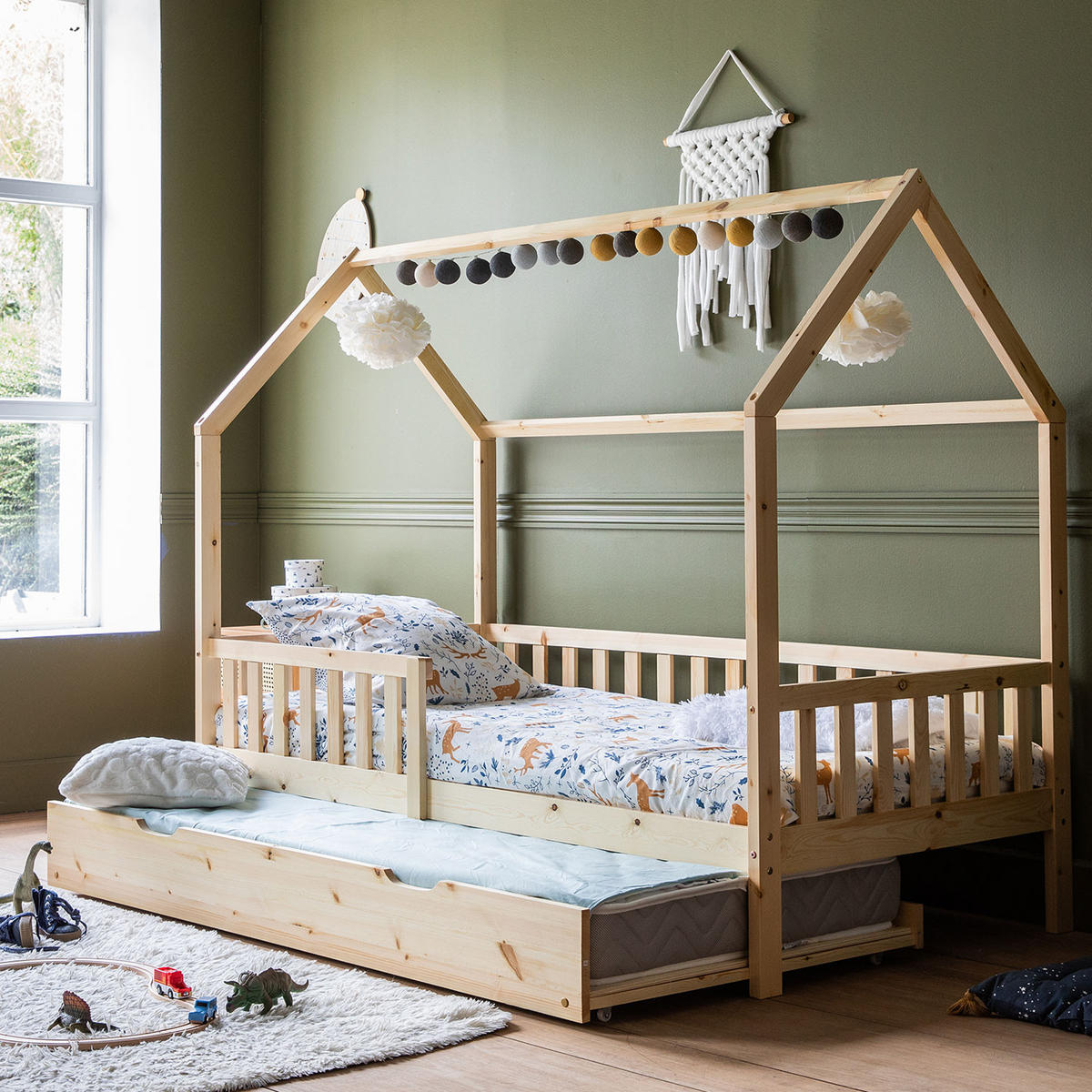 KINDERBETT Marceau Holz 190/90 cm - Braun, Holz - Happy Garden