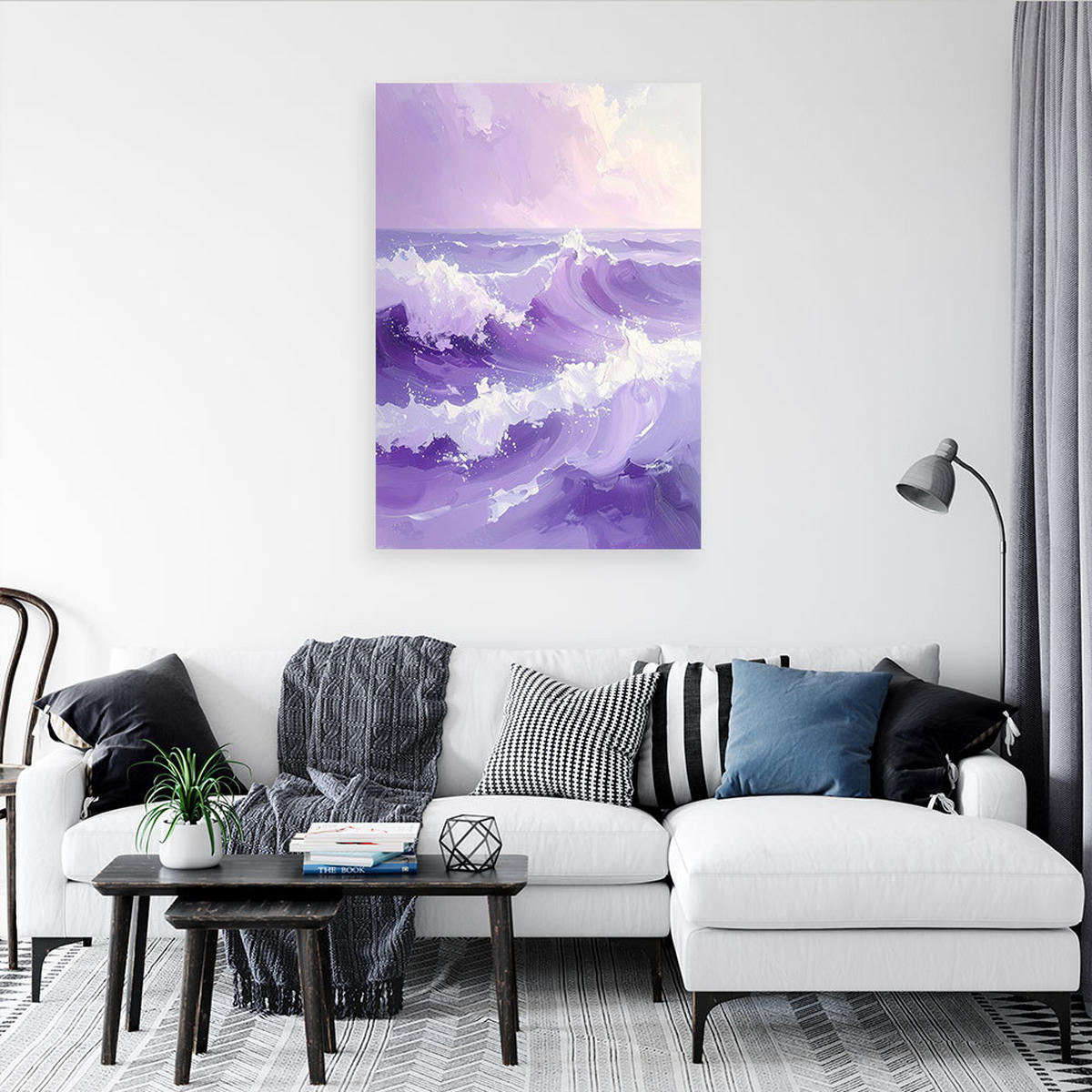 LEINWANDBILD Natur und Botanik 70x100cm - Lila, Textil (70/100cm) - Feeby