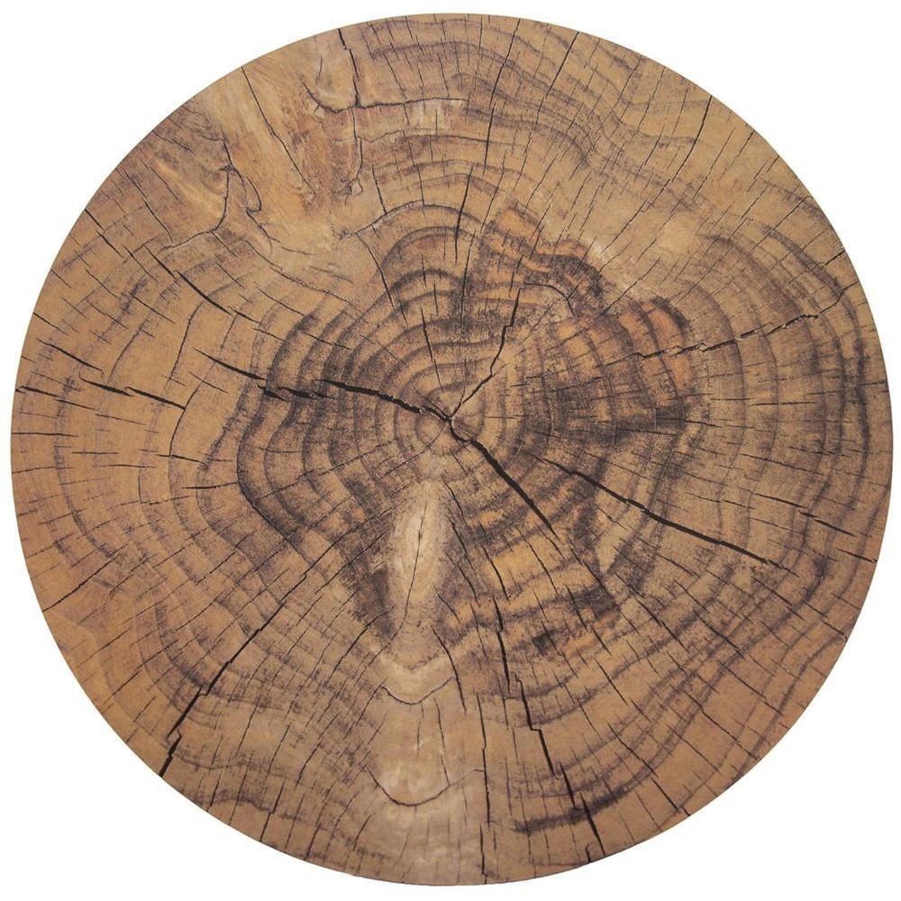 TISCHUNTERLAGE WOODEN, Kork/Kunststoff, natur, Ø 38 cm - Naturfarben, Holz (38cm) - Orion 