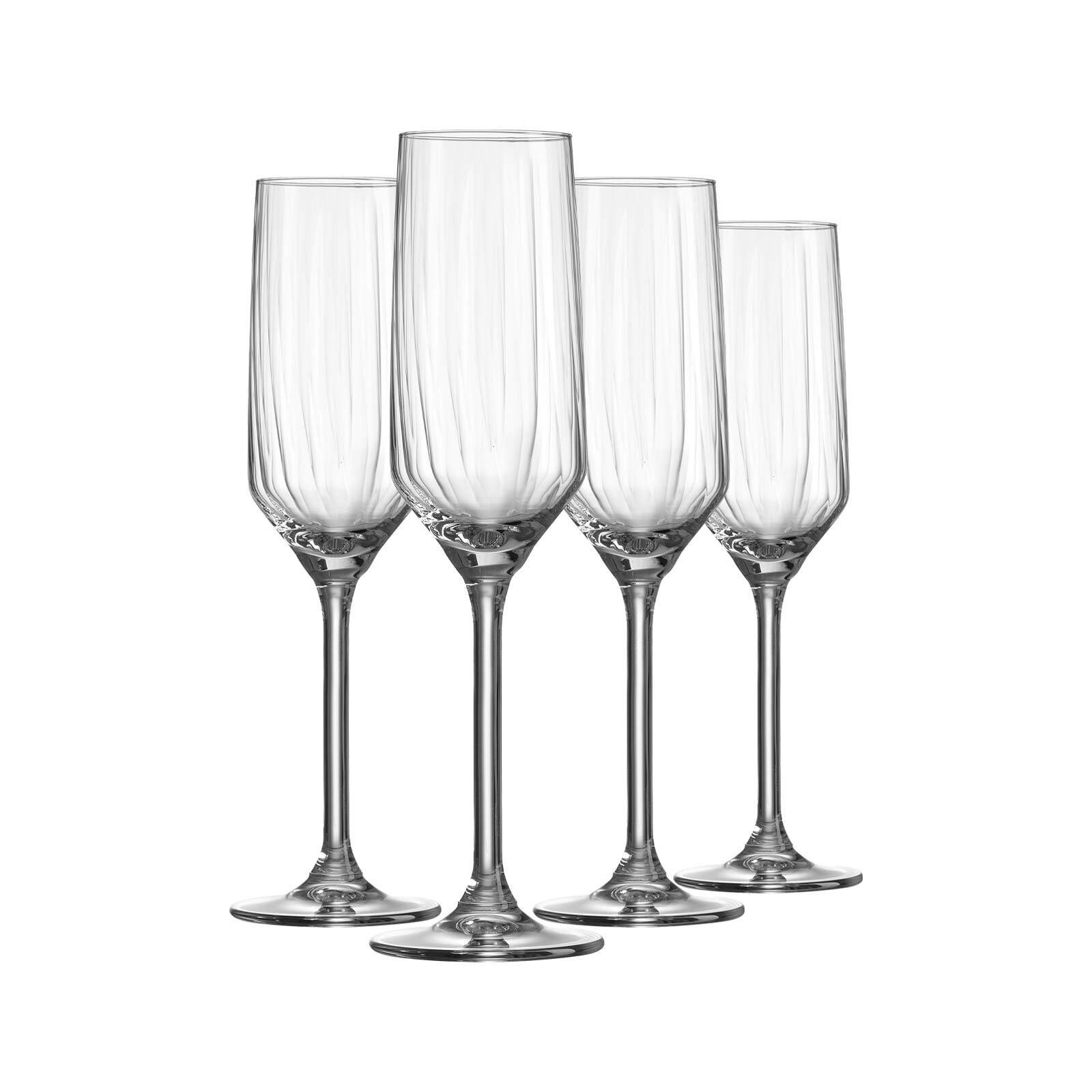 SEKTGLÄSER Jive transparent 220 ml 4er Set - Transparent, Glas (0.22L) - Ritzenhoff Breker
