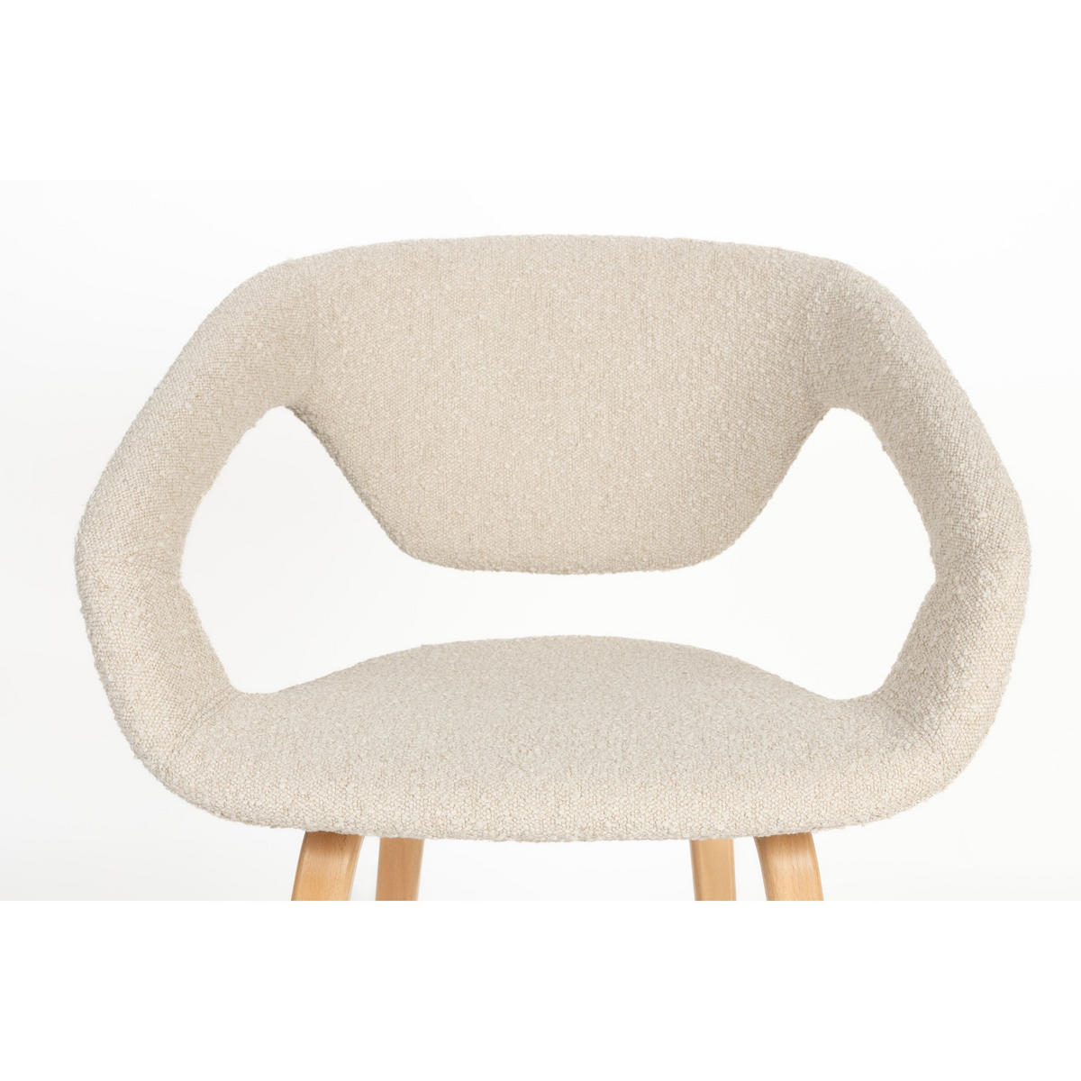 ESSZIMMERSTUHL Flexback Beige - 2 er Set - Beige, Holz (64/79/57cm) - Zuiver