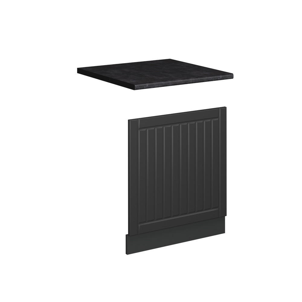 PŘEDNÍ PANEL Fame-Line Tmavě šedá 60 cm , PD Antracit - tmavě šedá/antracitová, kompozitní dřevo (60/67.4/60cm) - Vicco