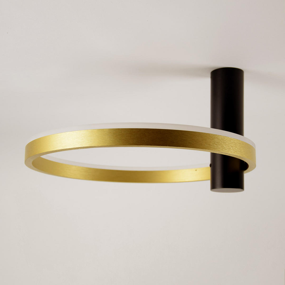 LED-WAND-/DECKENLAMPE Ring Air Schwarz/Aluminium - Schwarz, Metall (40/40/22cm) - s.luce
