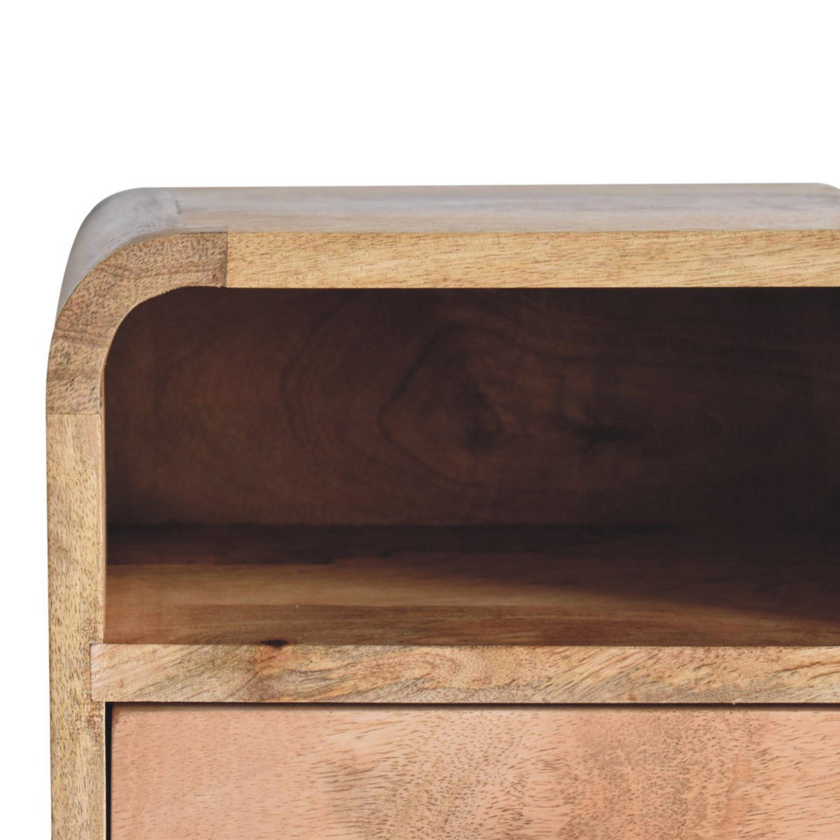 NACHTTISCH Levitate - Beige/Messingfarben, Holz/Metall (30/25/25cm) - Artisan Furniture