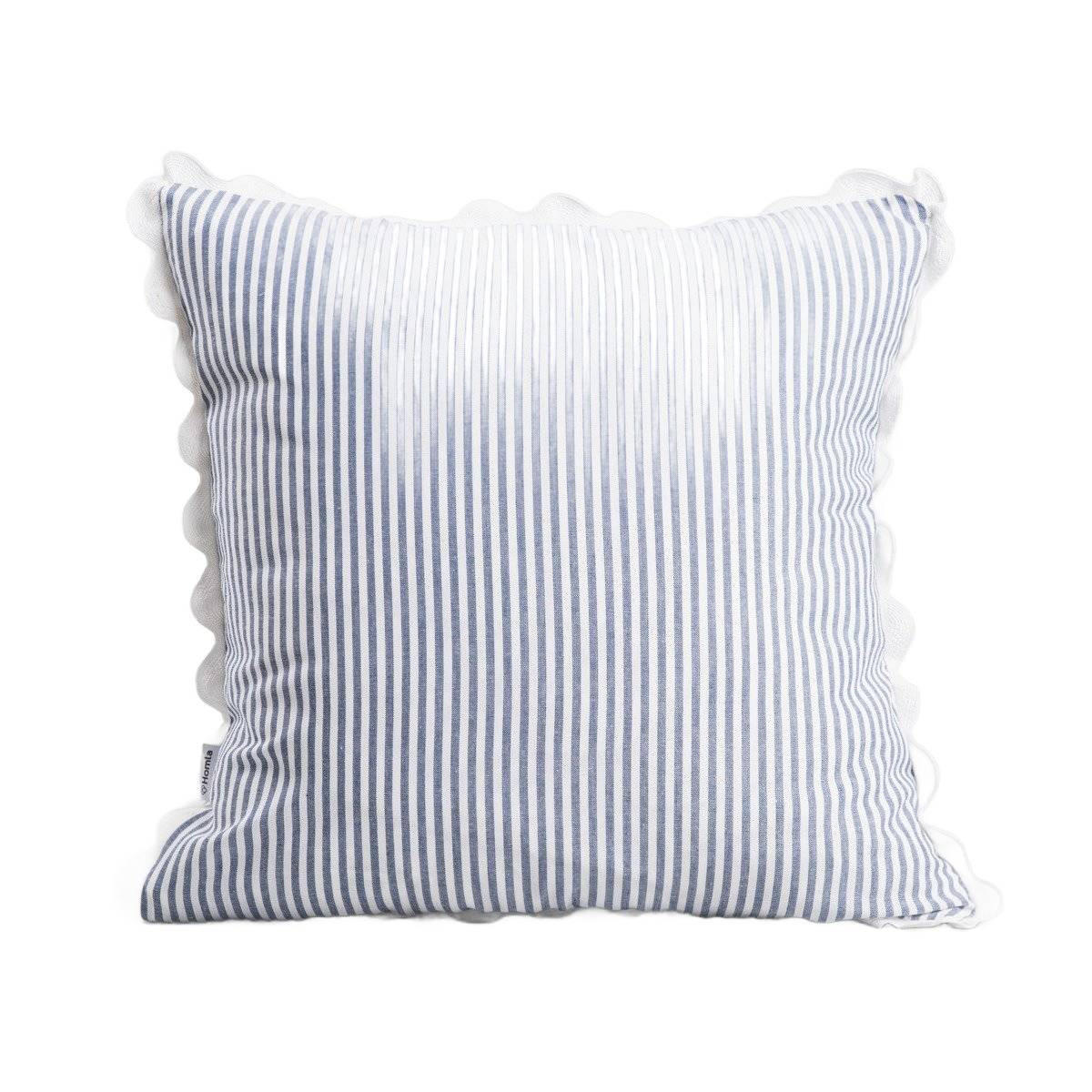 KOPFKISSENBEZUG Baroso 45/45 cm - Blau, Textil (45/45cm) - Homla