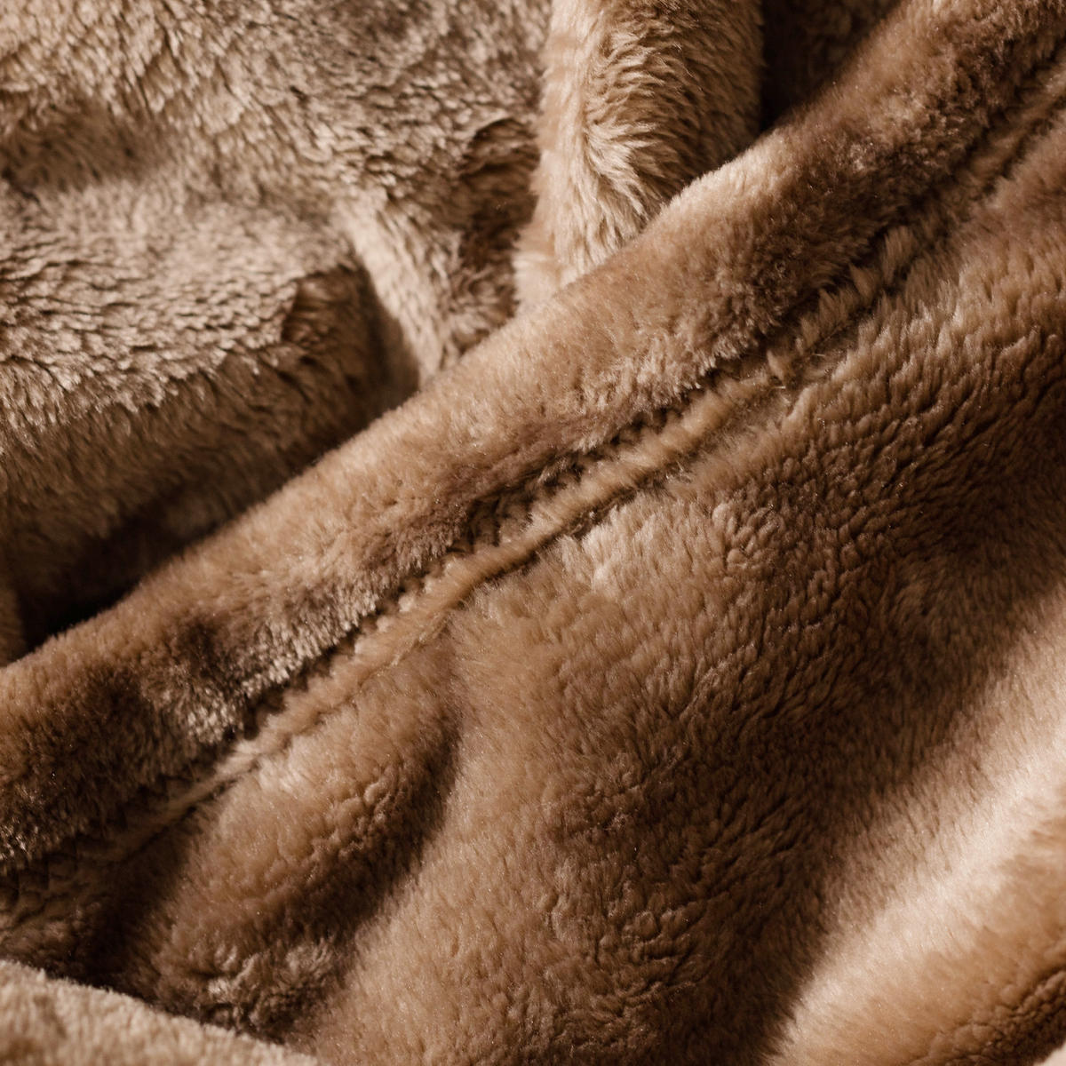 DECKE Floss - Hellbraun, Textil (150/200cm) - home&you