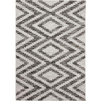 OUTDOORTEPPICH Cleo Weiß/Schwarz 120x170 cm - Weiß, Textil (120/170cm) - benuta Nest