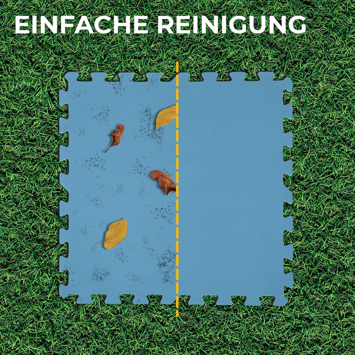 BODENSCHUTZMATTE für Pool Blau 50x50cm (8 Stück - 2m²) - Blau, Kunststoff (50/50cm) - Bestlivings