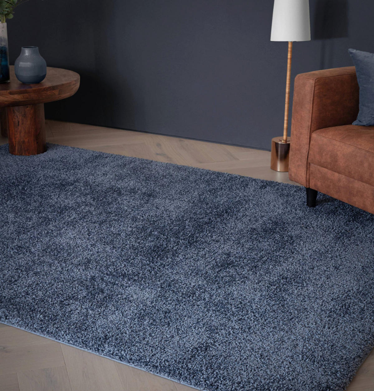 TEPPICH modern Wohn-/Schlafzimmer MAPY Blau 160x230 cm - Blau, Textil (160/230cm) - Novatrend