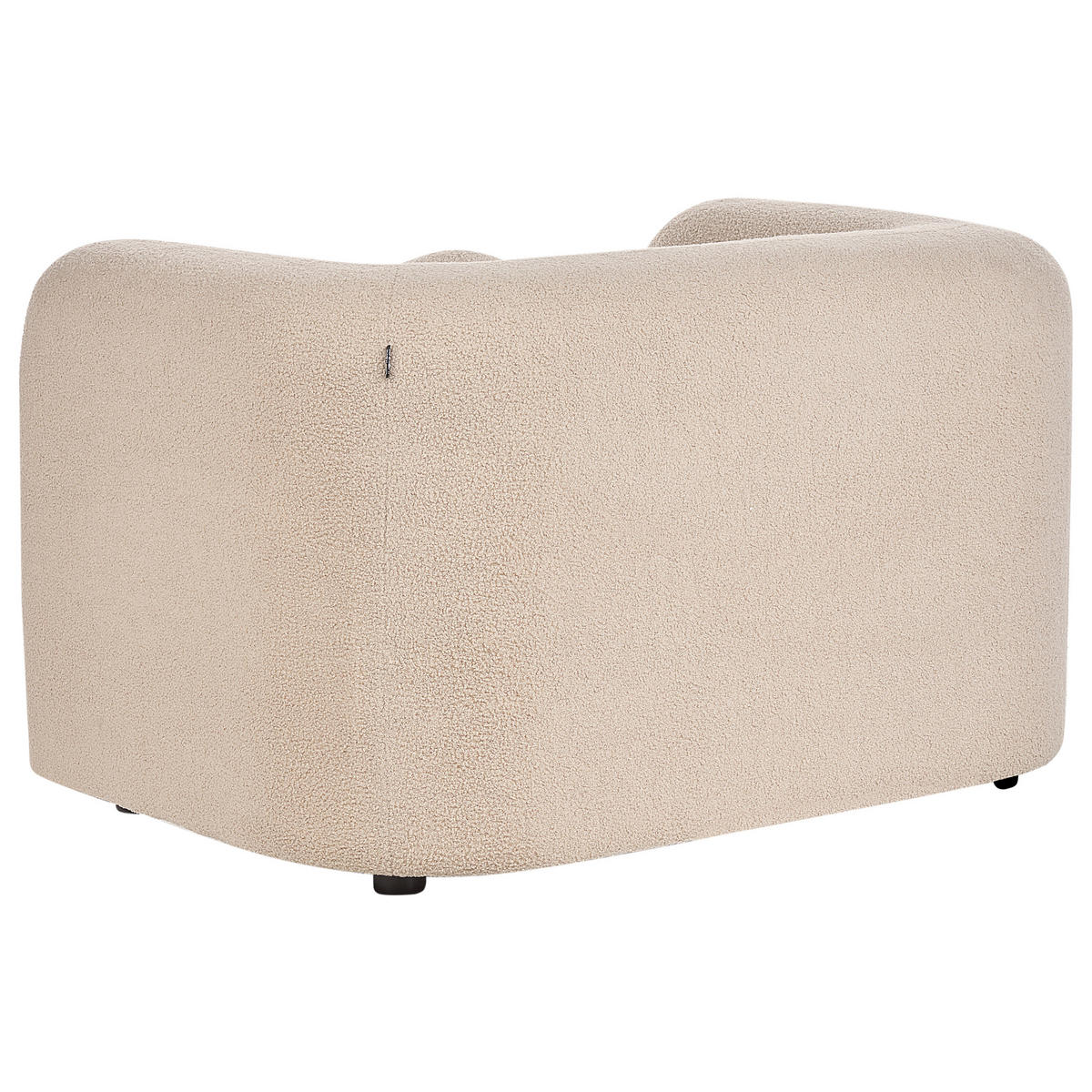 SESSEL Bouclé Beige Leiren - Beige, Textil (111/73/83cm) - Beliani