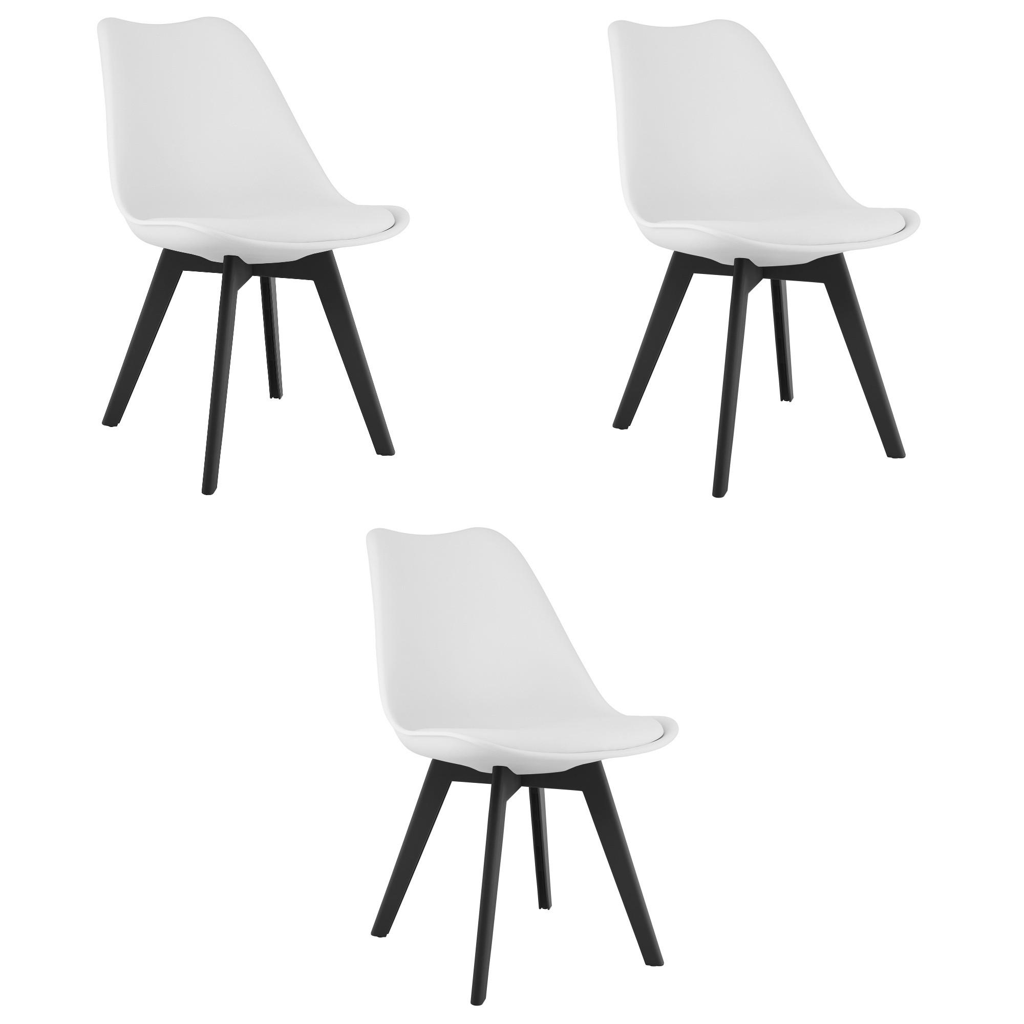 Valora Esszimmerstuhl Weiß 49x82x43 cm