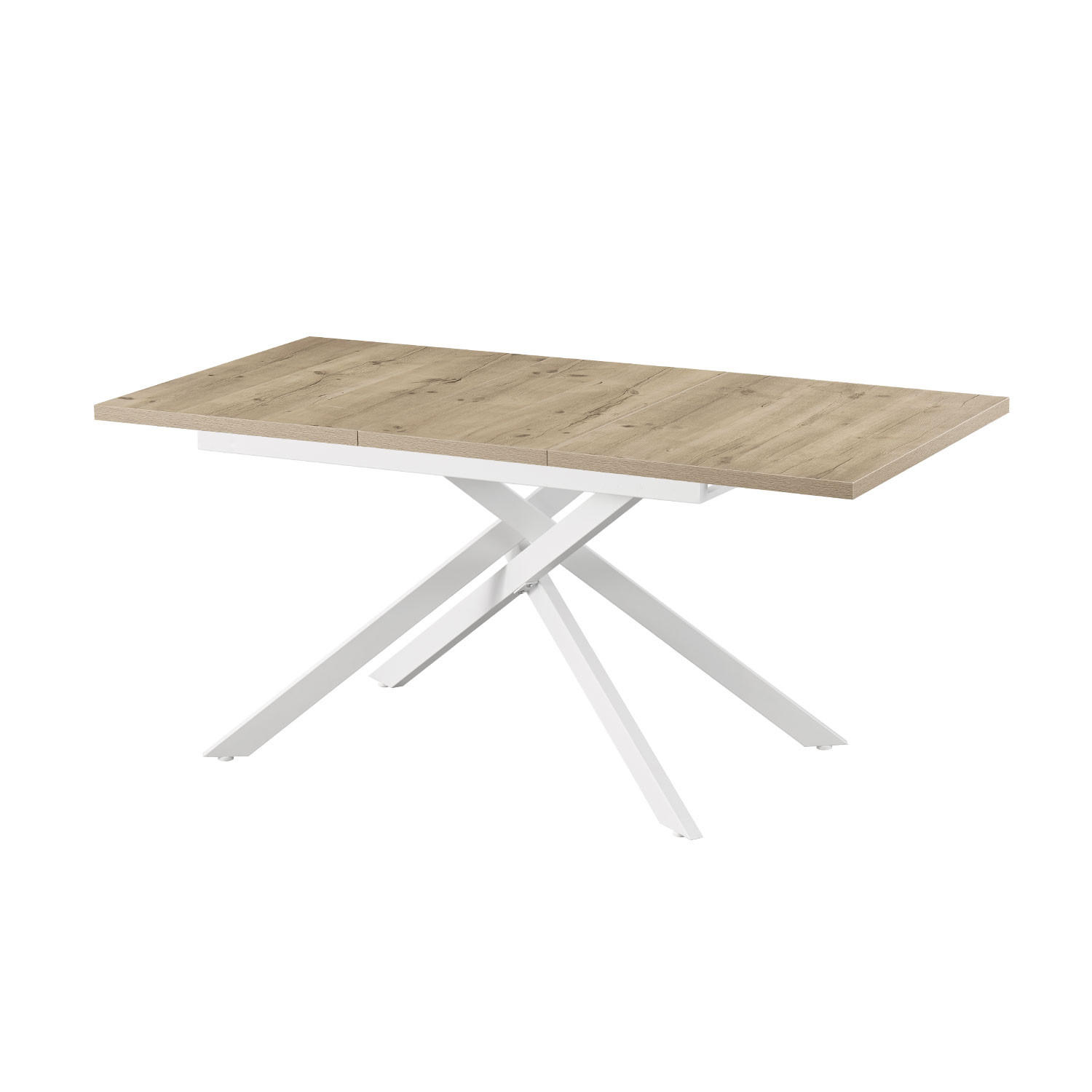 ESSTISCH BEA 120-160/80/76 cm Sandeiche - Sandfarben, Holz (80/120/76cm) - B&D Home