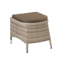 GARTENHOCKER Topeka 57x50x44 cm, Polyrattan, Natur - Naturfarben, Kunststoff (50/44/57cm) - dasmöbelwerk