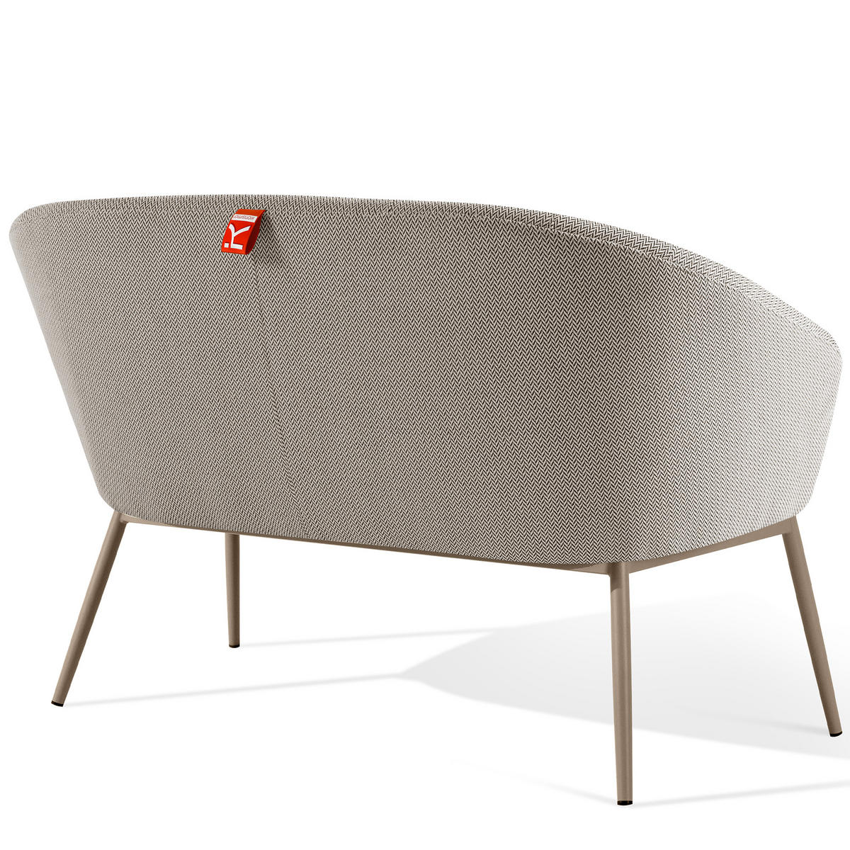 GARTENMÖBELSET SOLIS Gartenlounge-Set, braun/weiß/beige - Braun, Textil/Metall - KONSIMO®