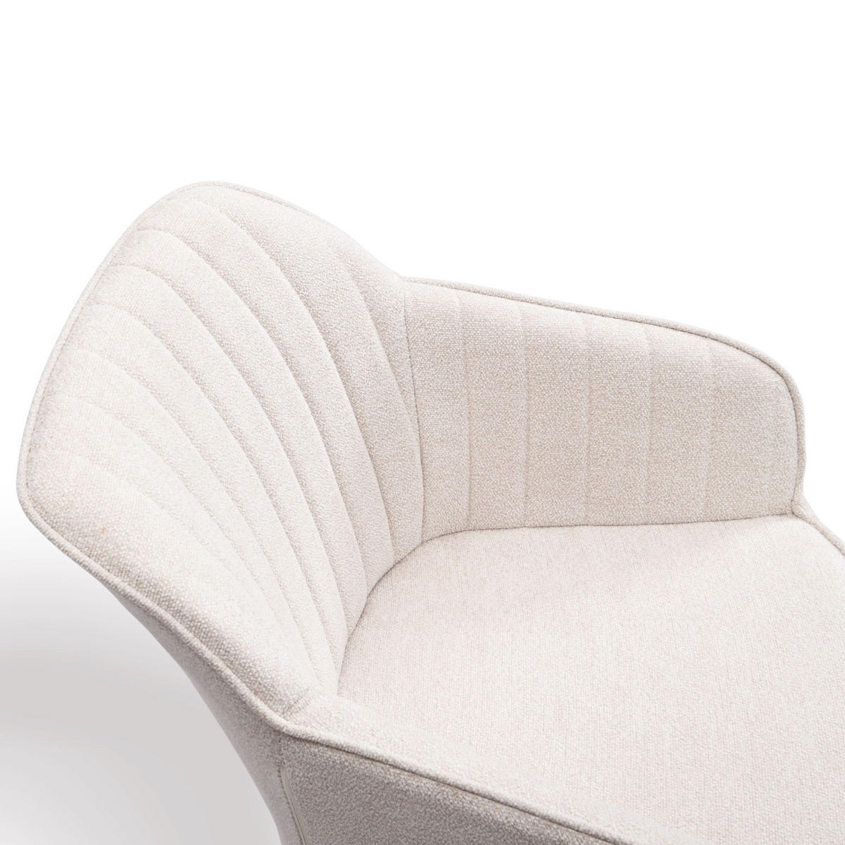 ARMLEHNSTUHL ARVIT Creme - Creme, Textil/Metall (57/81/62cm) - B&D Home