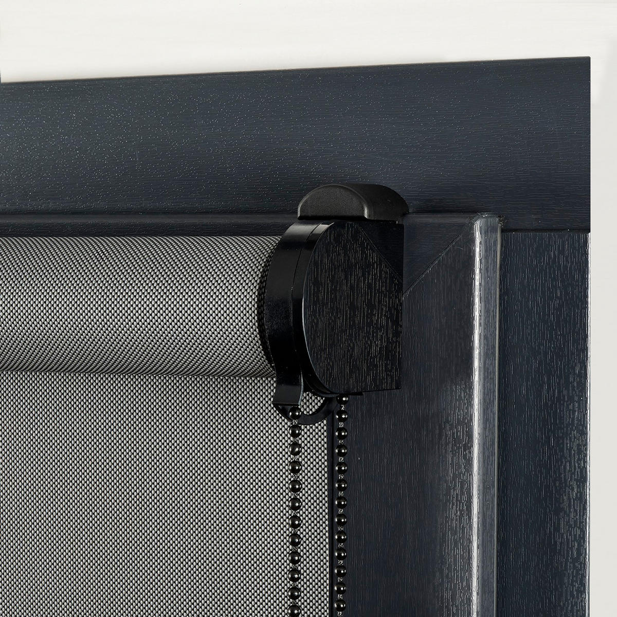 SCREEN-ROLLO Plus Easyfix Dunkelgrau 60x250 - Graphitfarben, Kunststoff (60/250/1cm) - STORESDECO