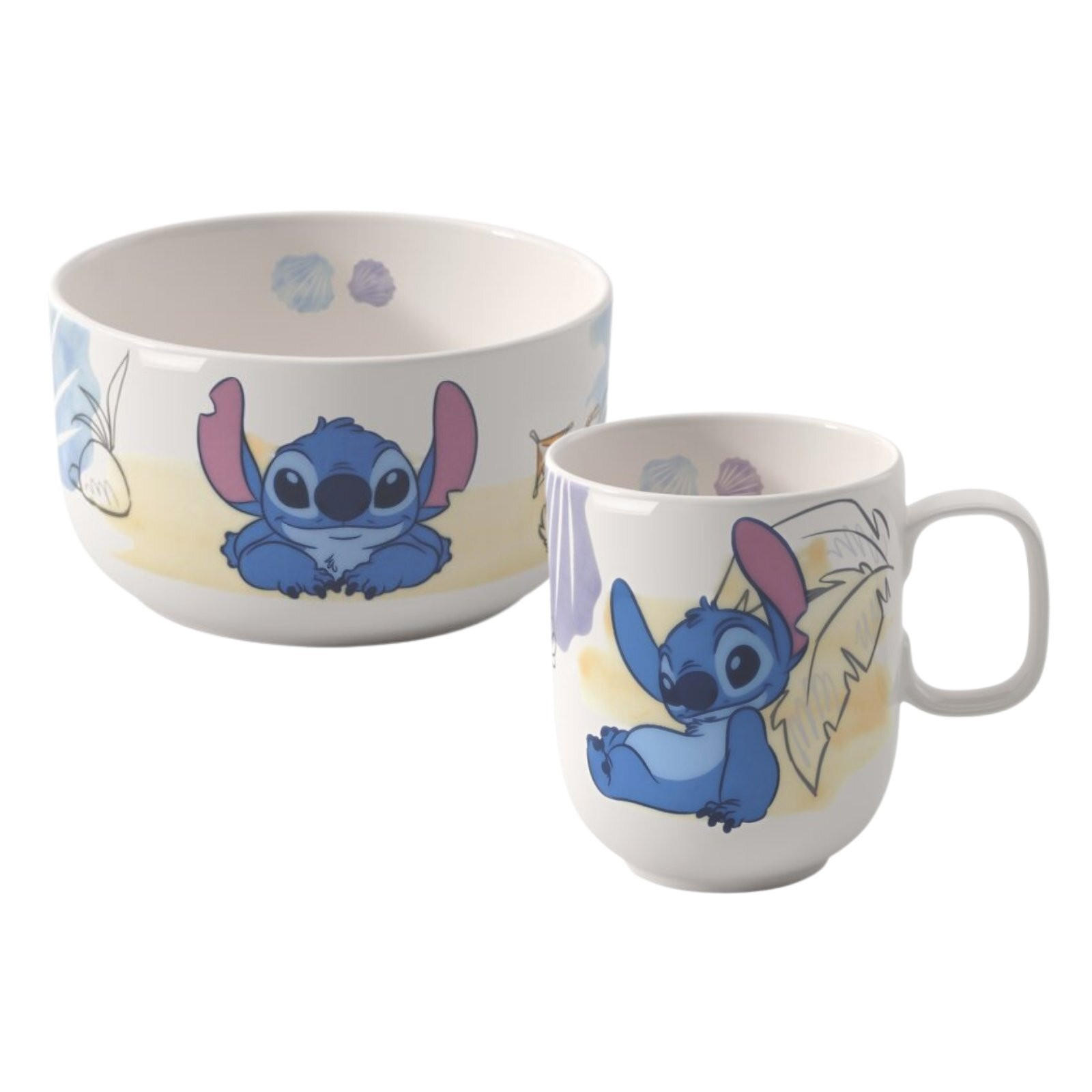 FRÜHSTÜCKS-SET Disney Stitch bunt 2er Set - Multicolor, Keramik (2/2/2cm) - Villeroy & Boch