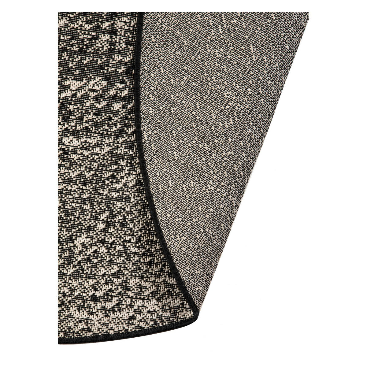 OUTDOOR-TEPPICH Malia 2 donner durchmesser 160 cm - Grau, Textil (160/160cm) - Vivaraise