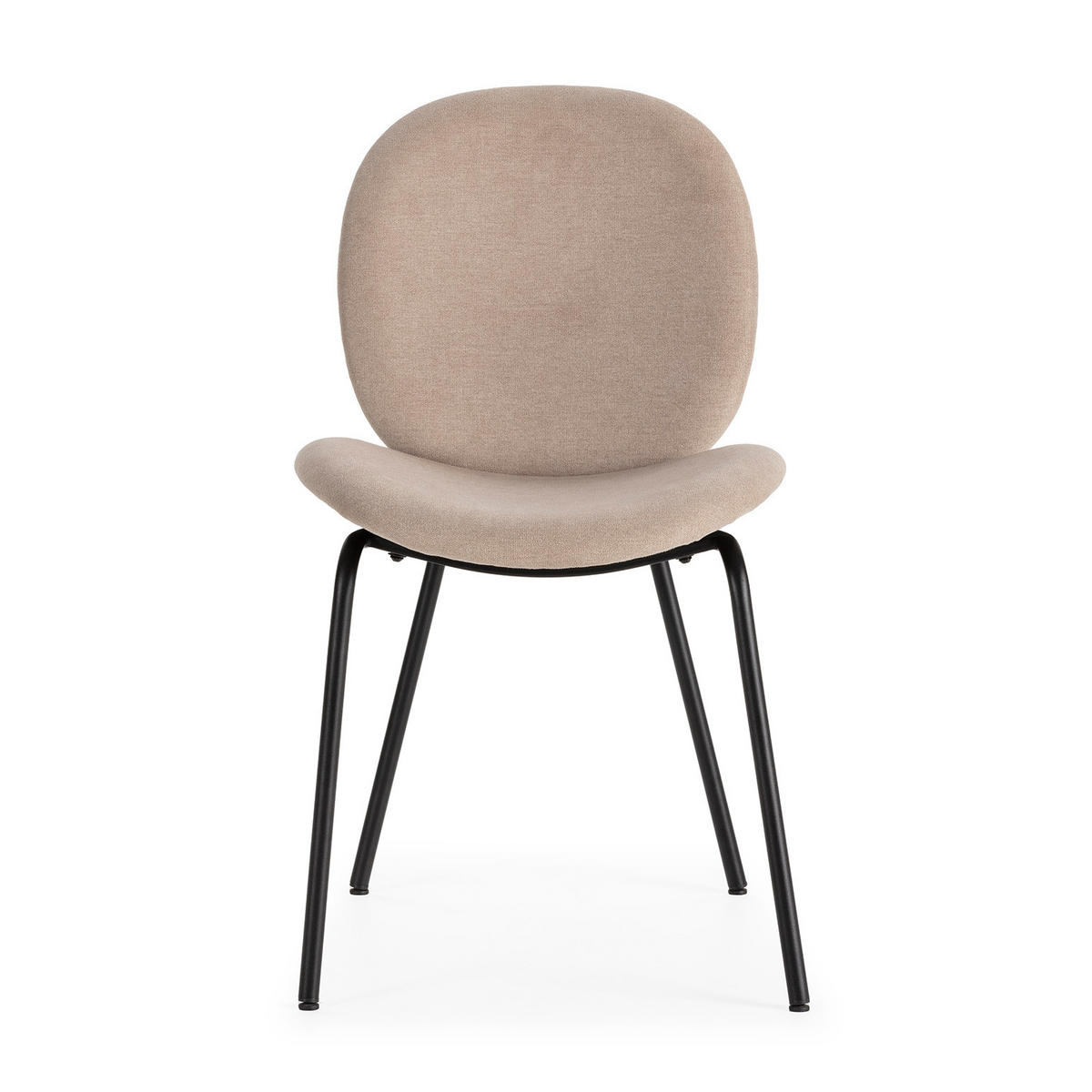 ESSZIMMERSTUHL Cori Beige 45/58/47 cm 2er-Set - Beige, Textil (58/47/45cm) - Calicosy