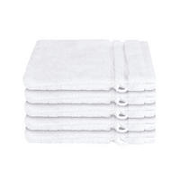 WASCHHANDSCHUHSET Milano - 5-teilig - 16x22 cm - Weiß - Weiß, Textil (16/22cm) - SCHIESSER
