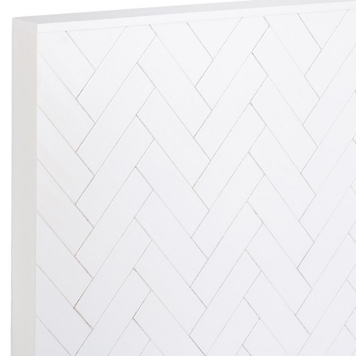 KOPFTEIL aus Holz, weiß, 160x7x100cm - Weiß, Holz (160/100/7cm) - Wanderlust