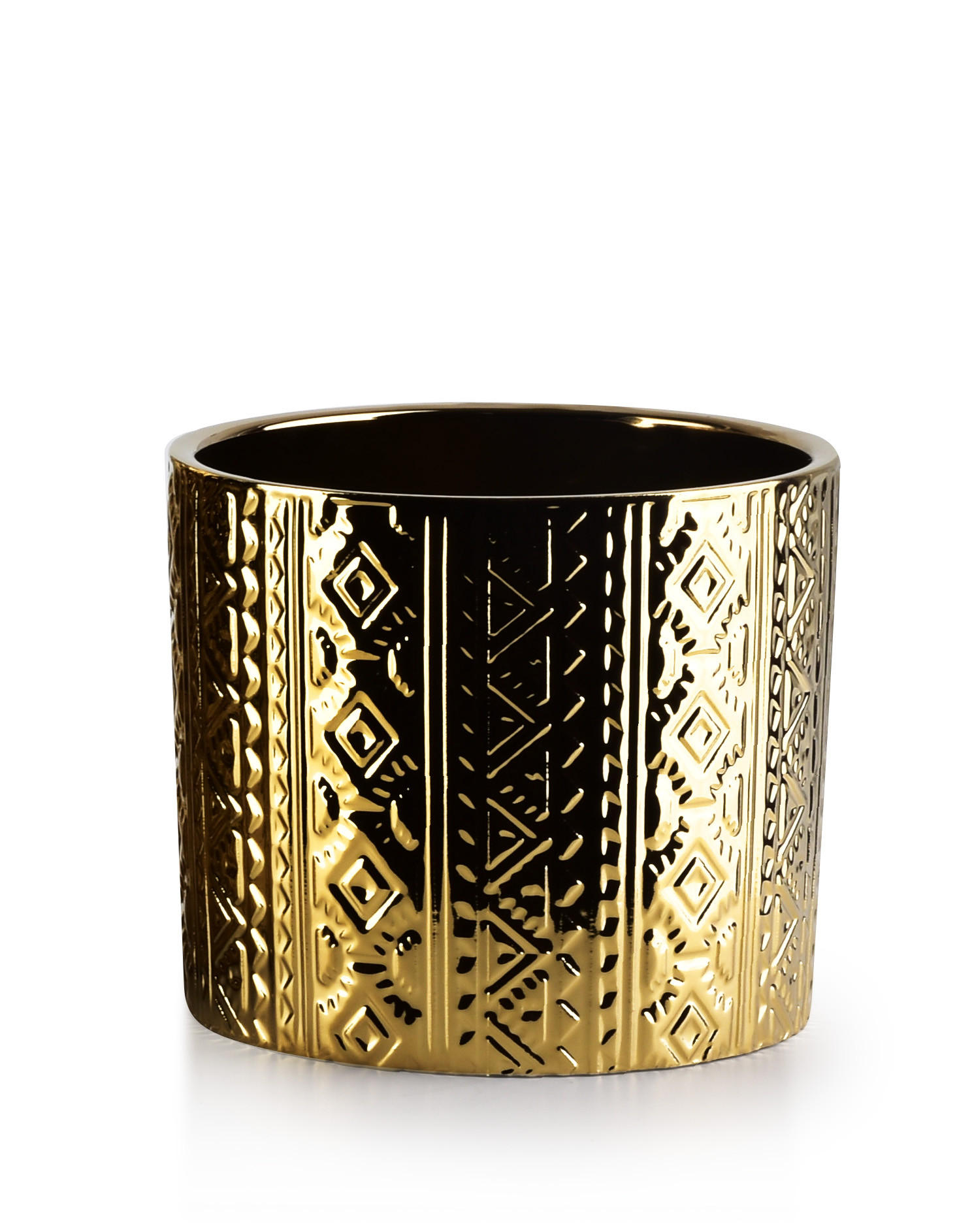 BLUMENTOPF Neva Gold 13.5/13.5/12 cm Keramik - Goldfarben, Keramik (12cm) - Mondex